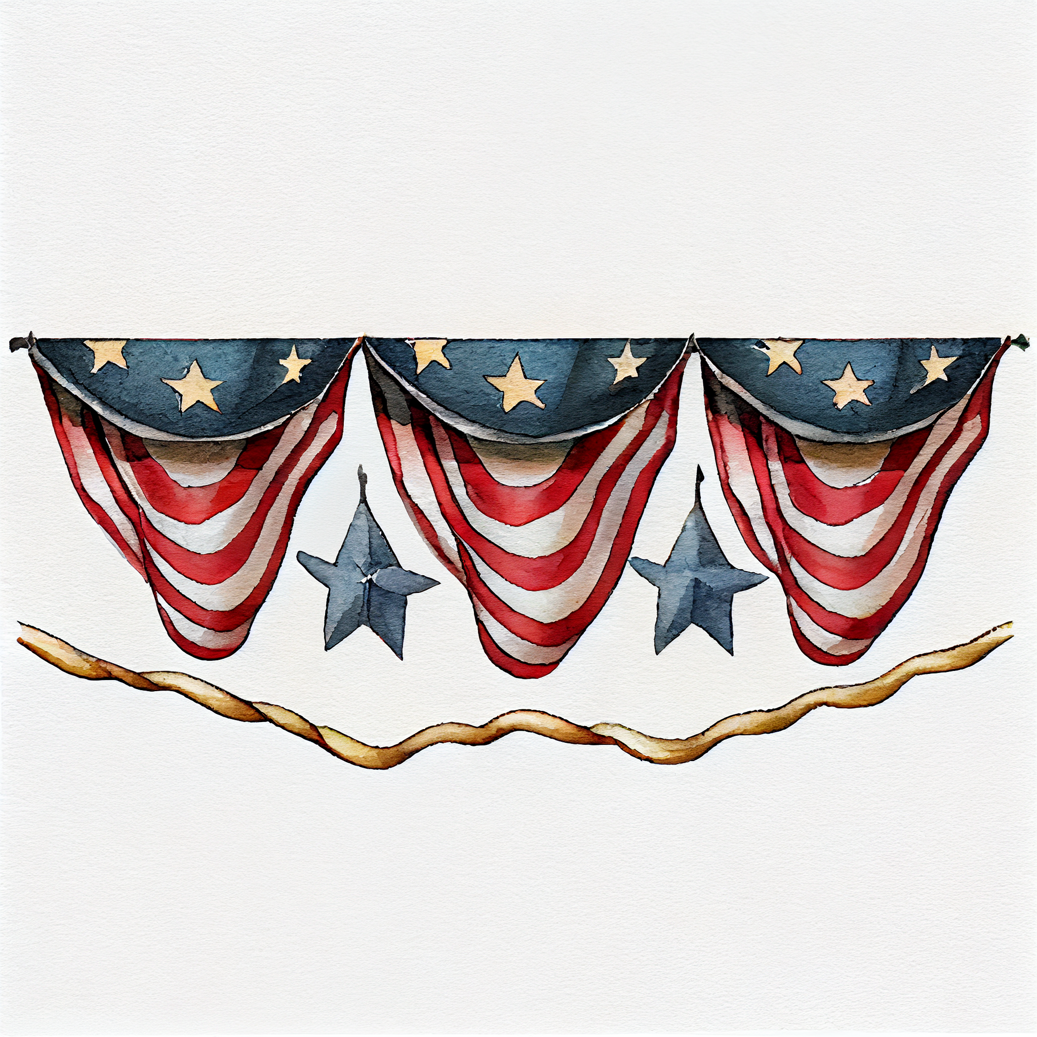 bunting flag cliparts