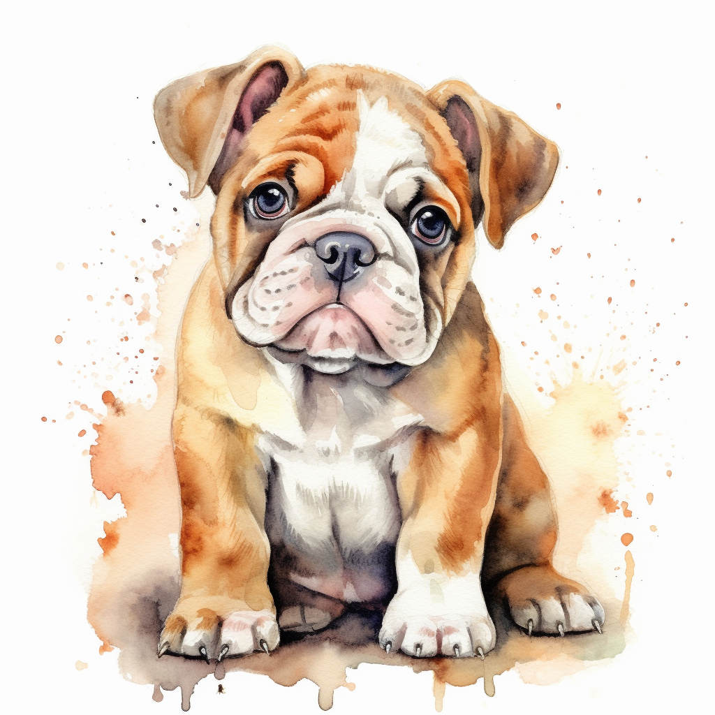 english bulldog cliparts