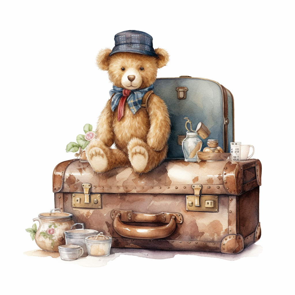 cute suitcase cliparts