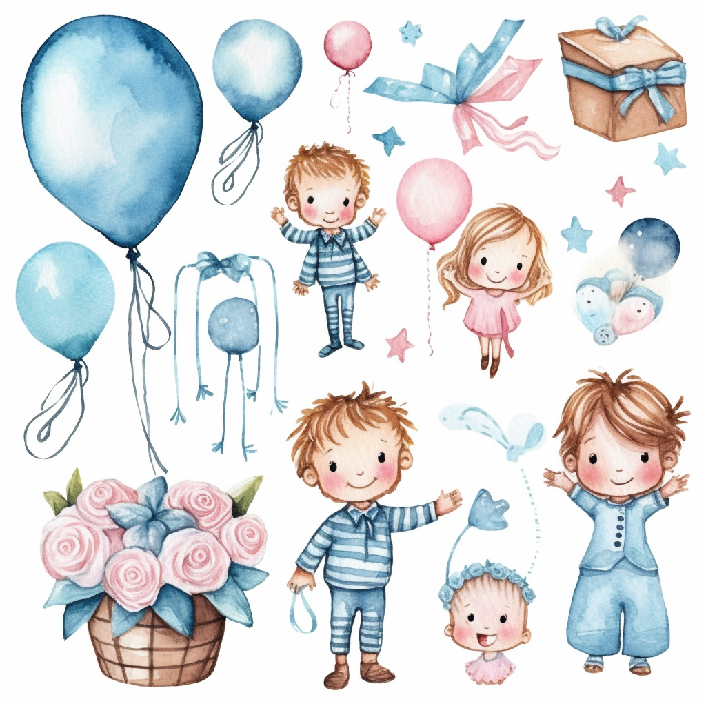 girl baby shower clipart