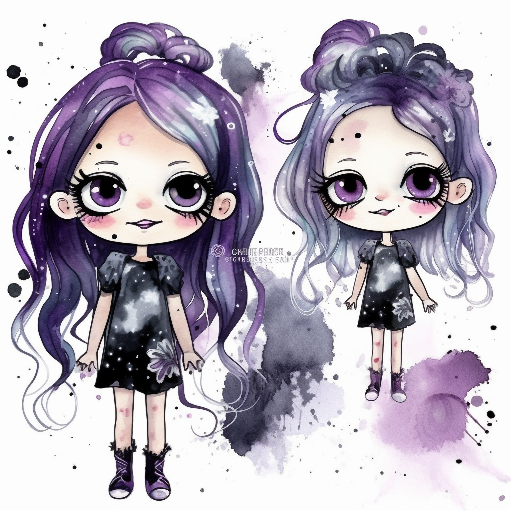 funny purple cliparts