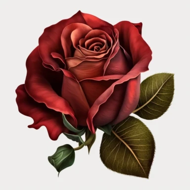 Watercolor red rose clipart red rose head. just red rose head on transparent background. no text. lifelike. 4k. 8k. the rose has no leaves on the thorns. hyper realistic, red rose circle ribbon, no background. no shadows