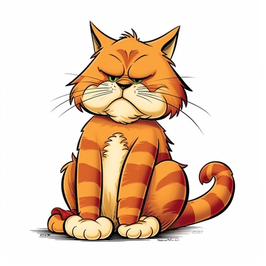 garfield the cat, clipart