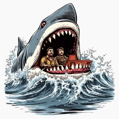 clipart of a Jaws movie