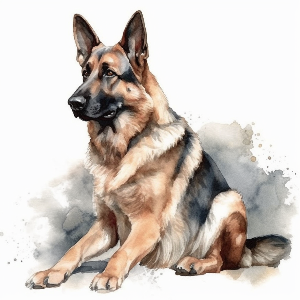 german shepherd clipart
