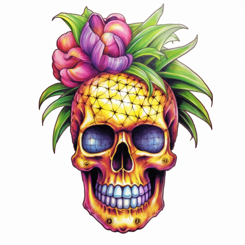 cartoon skull cliparts