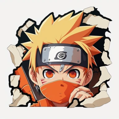 clipart, selection, naruto, sticker, cut out, 4k, ultra details, no background