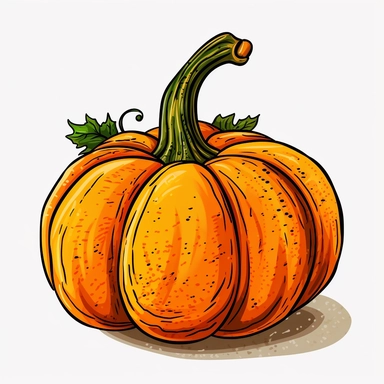 pumpkin,doodle,clipart,whitebackgrounde