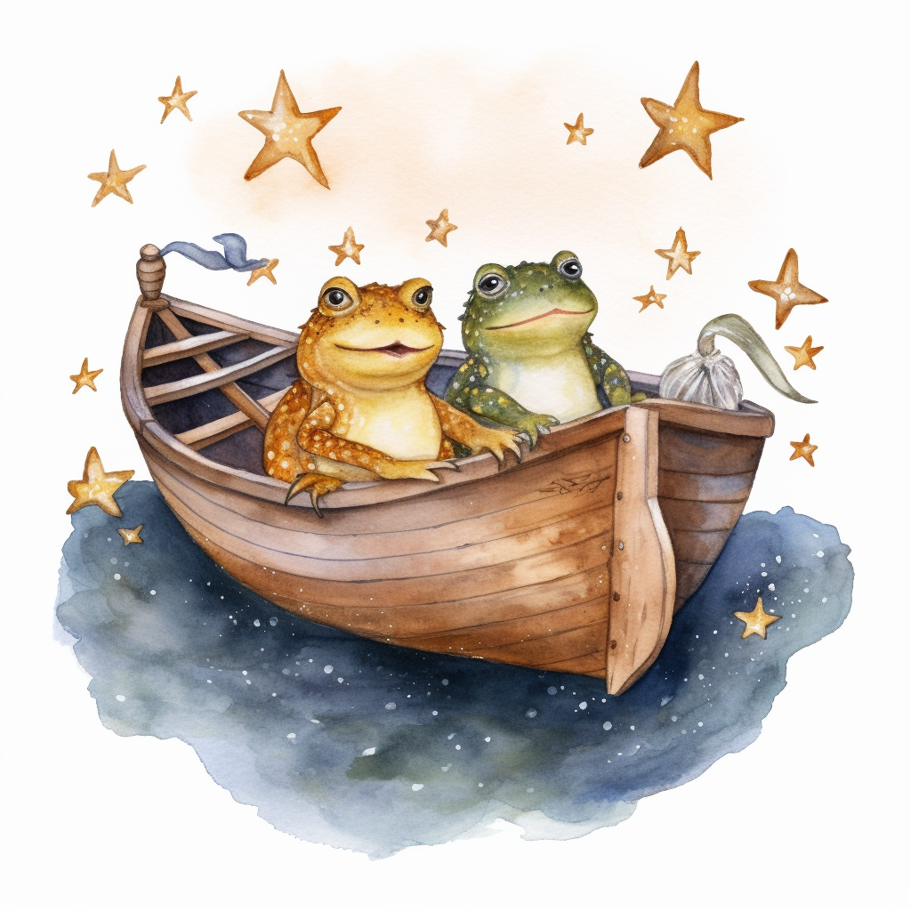 frog and toad clipart