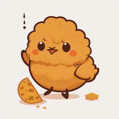cute chicken nugget clipart