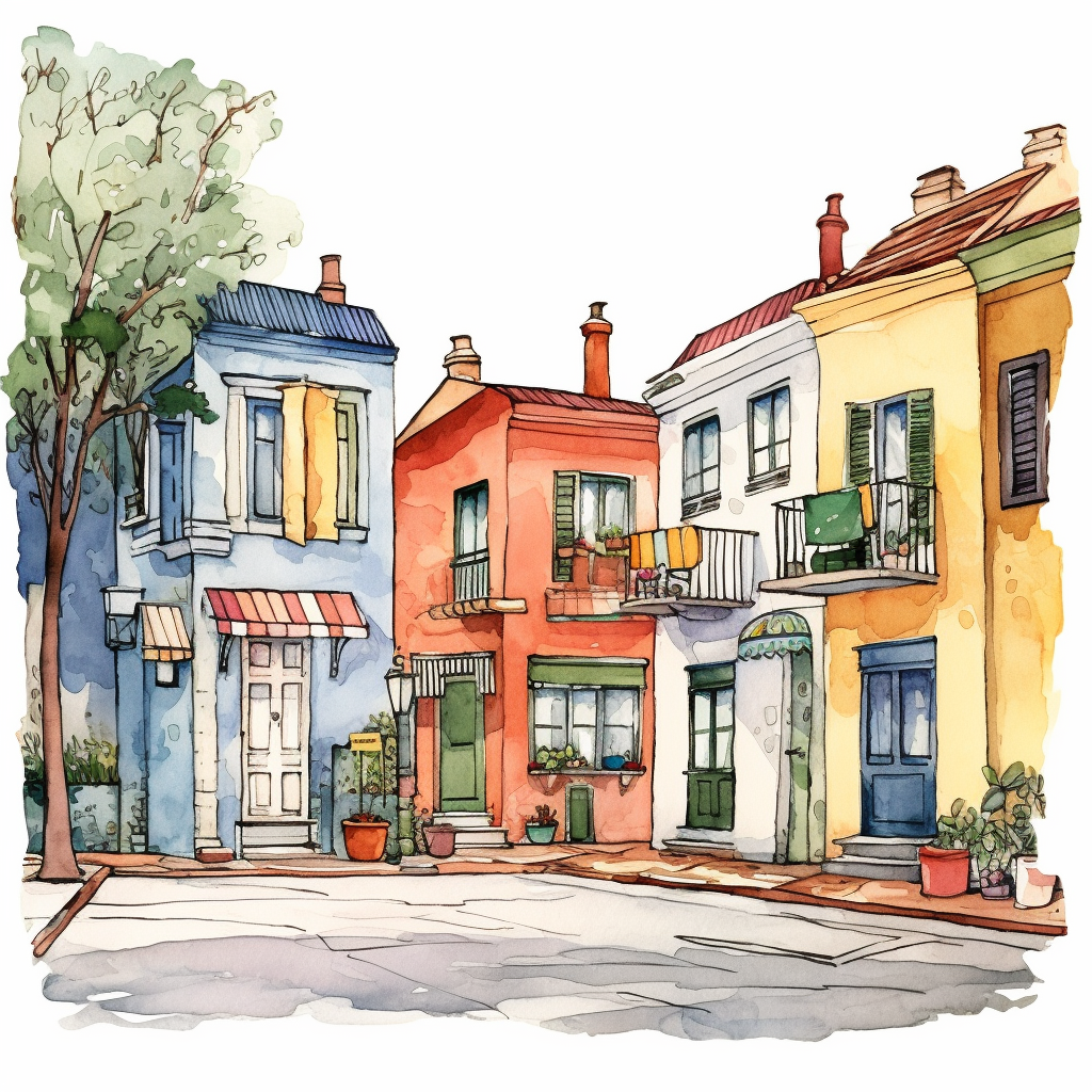 neighborhood cliparts
