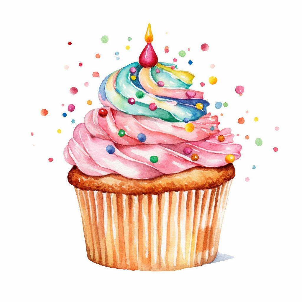 birthday cupcake clipart