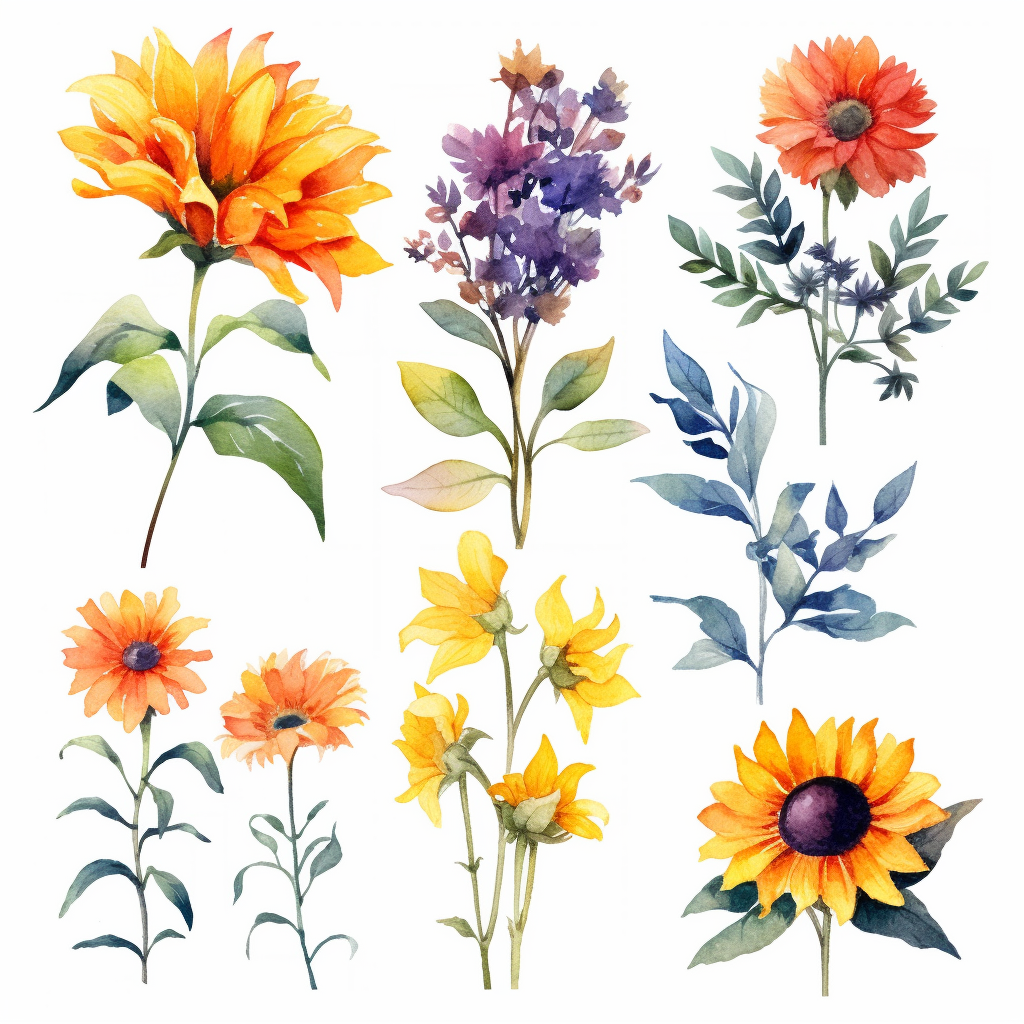 lavender daisy cliparts