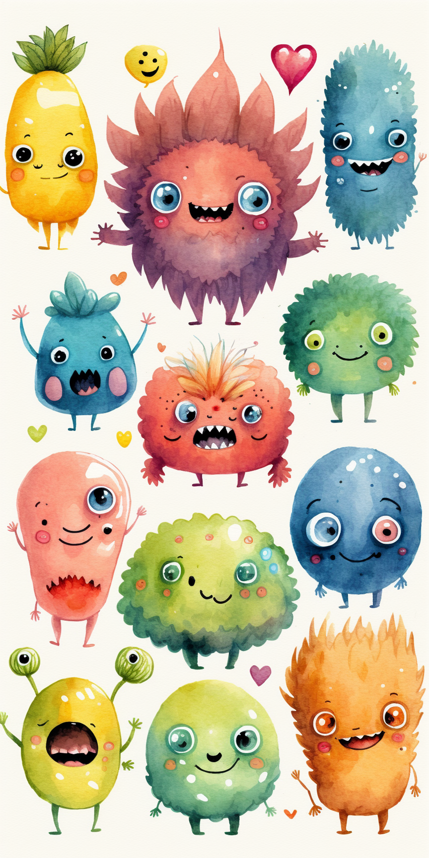 animated monsters cliparts