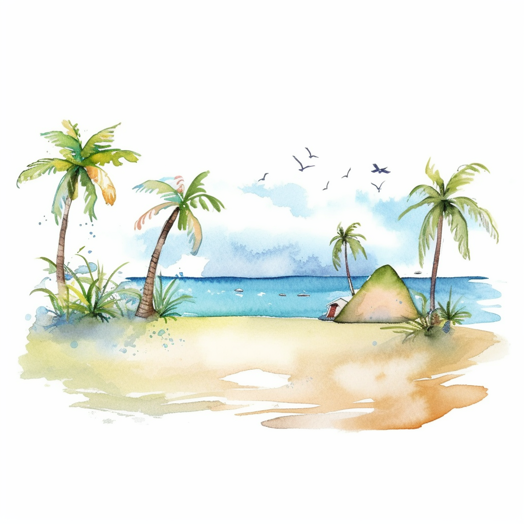 beach borders cliparts