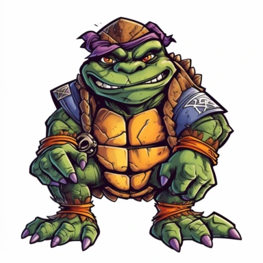 a clipart sticker of beebop from teenage mutant ninja turtles cartoon