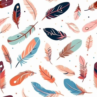 feathers + birds clipart set, illustrations