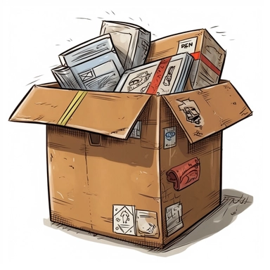package drawing clipart