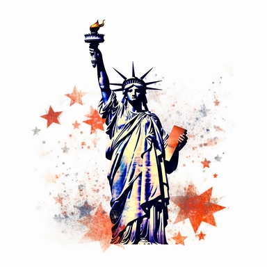 4th of july, independance day, patriotic, freedom, clipart white background
