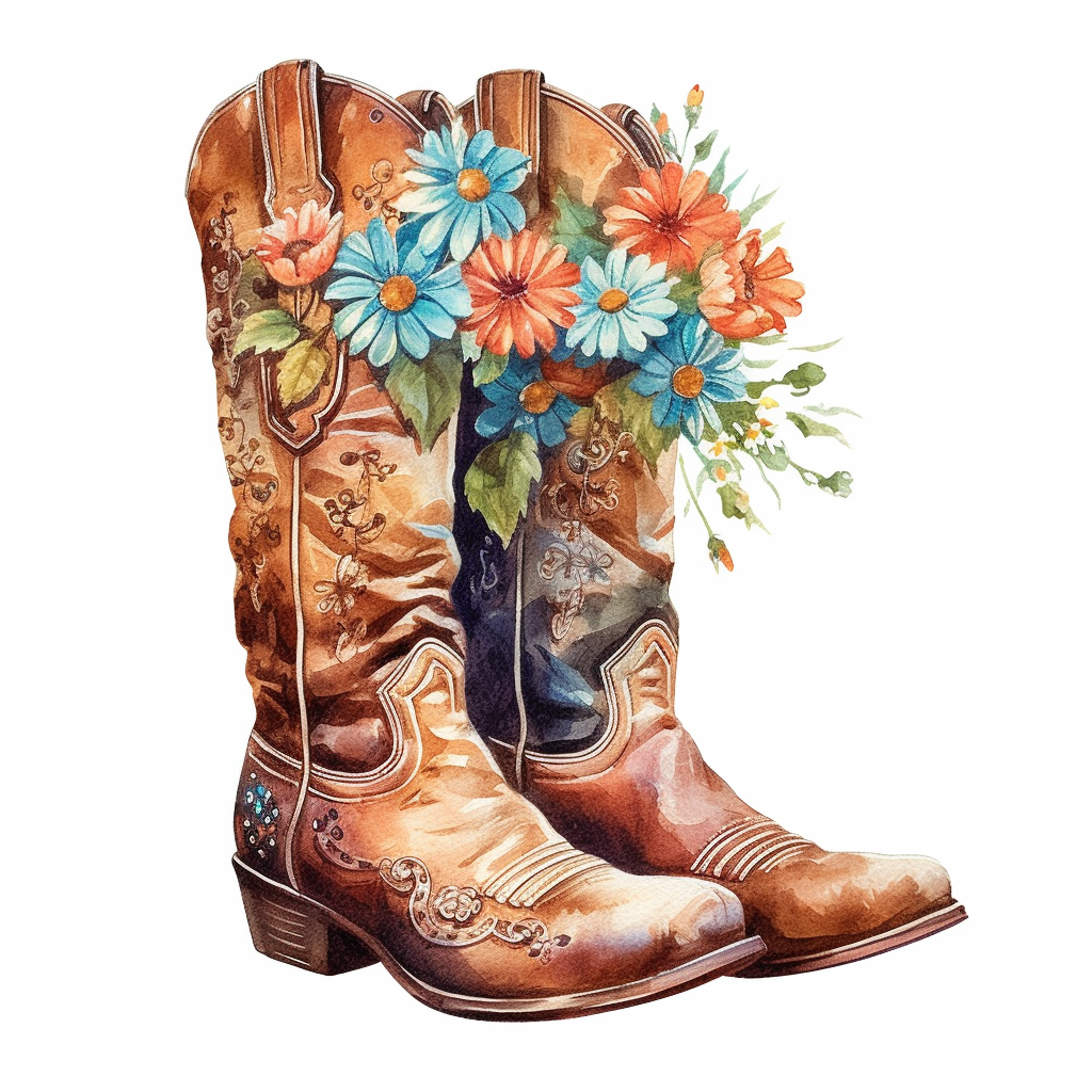 cliparts western boot