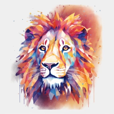 vector art, logo design, male lion drawing, male lion clipart, transparent background, 4k quality, flawless drawing jaguar, Alebrije, abstract, Illustrators, by Sabbas Apterus , no writing