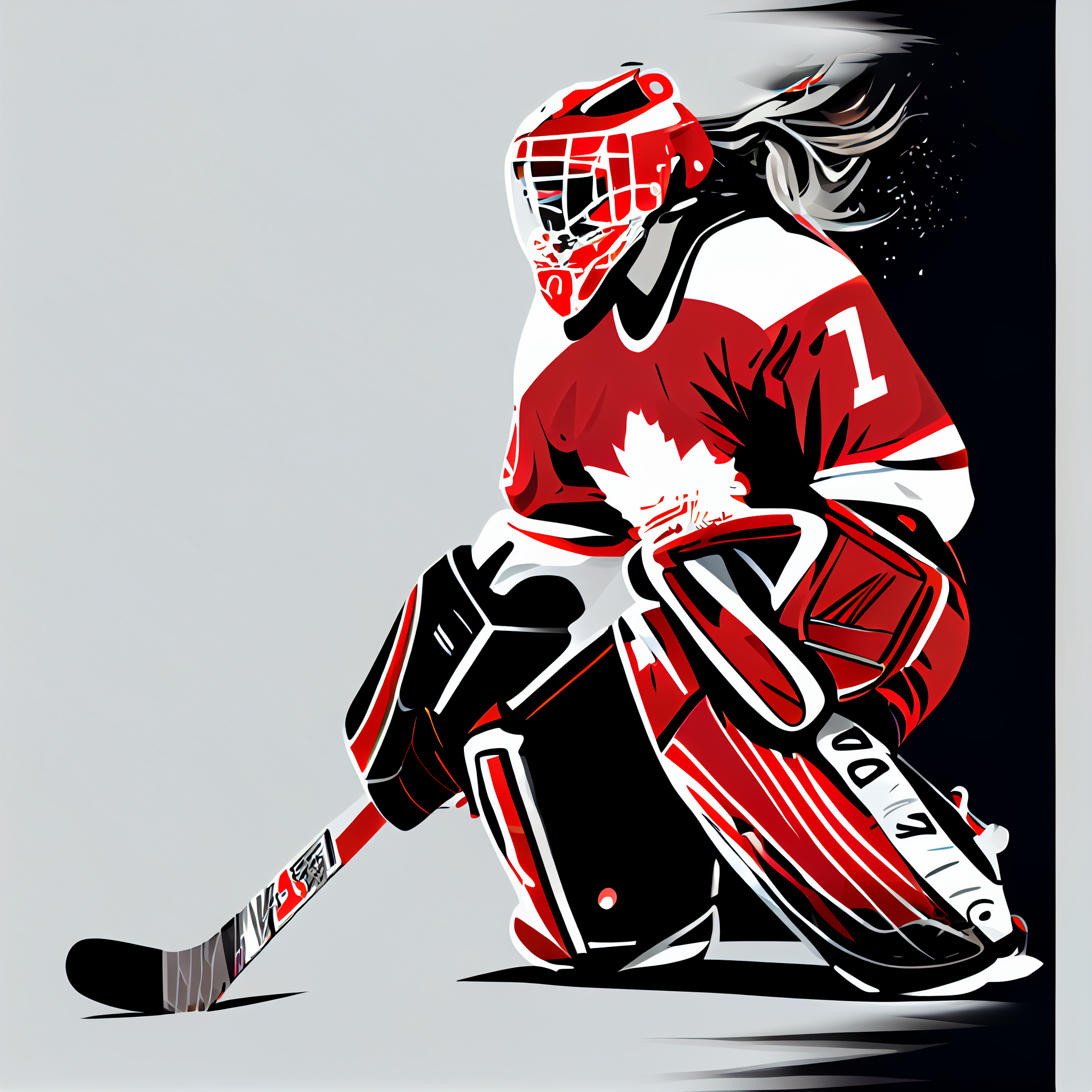 hockey goalie clipart