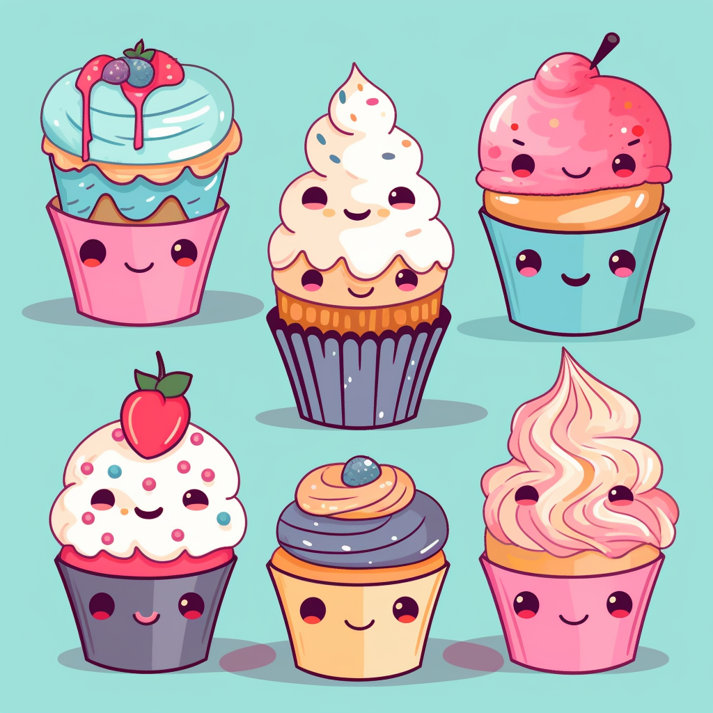 decorative cupcakes cliparts