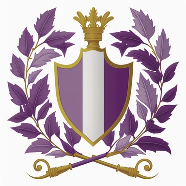 crown, roman symbol, imperial, roman iconography, swords, shield, ancient rome, laurel, diamonds, purple, white, royal, coat of arms, r/vexillology, vexillology, clipart, simple, art, 2d, flat, symbol, icon, emblem