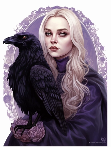 hyper realisticFamiliar: Create a clipart of a familiar, which is a witch's animal companion. You can draw a black cat, a raven, or a snake with a gothic twist. watercolor illustration, color palette Violet, eggplant,diesel,dusty gray,cannon pink, tamarind,mulled wine,charade ,realistic,symmetry,png white background