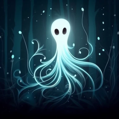 Create a charming cartoon-style clipart of a delicate, soft-glowing will-o'-the-wisp, with a plain, highly-contrasted backdrop for a bold and eye-catching effect. Use whimsical, flowing lines and subtle shading to capture the ethereal beauty of this mysterious phenomenon. Let the warm, gentle glow of the will-o'-the-wisp radiate from the image, evoking a sense of magic and wonder. This clipart will be perfect for use in children's stories, nature-themed designs, or any project that calls for a t