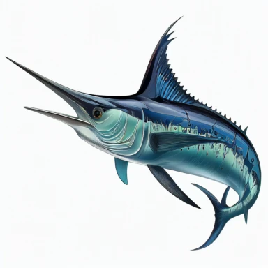 marlin clipart vector