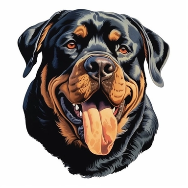 dog Rottweiler clip art