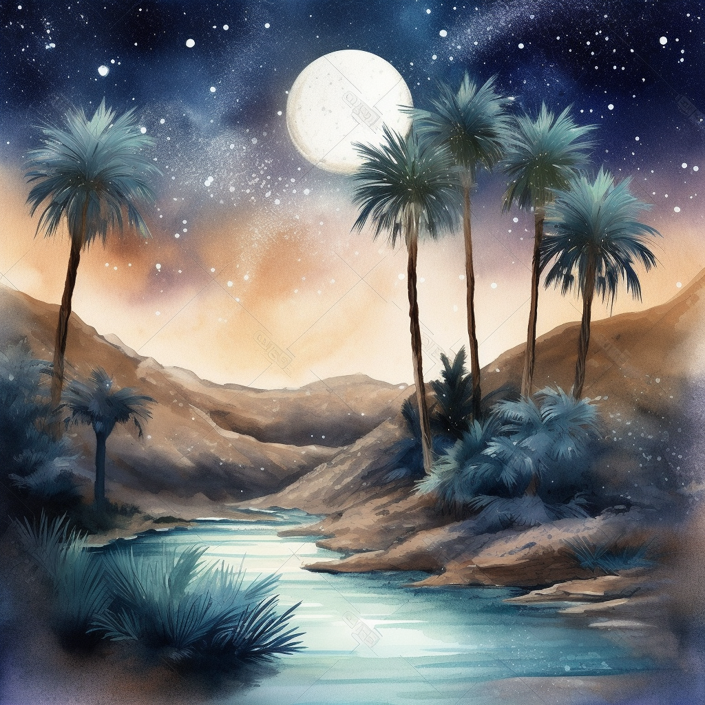 desert scene cliparts