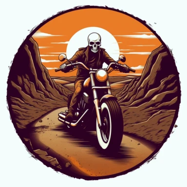 Adventure Exploration Freedom Open road Thrills Discoveries Camaraderie Scenic routes Motorcycle culture Self-discovery skull clipart
