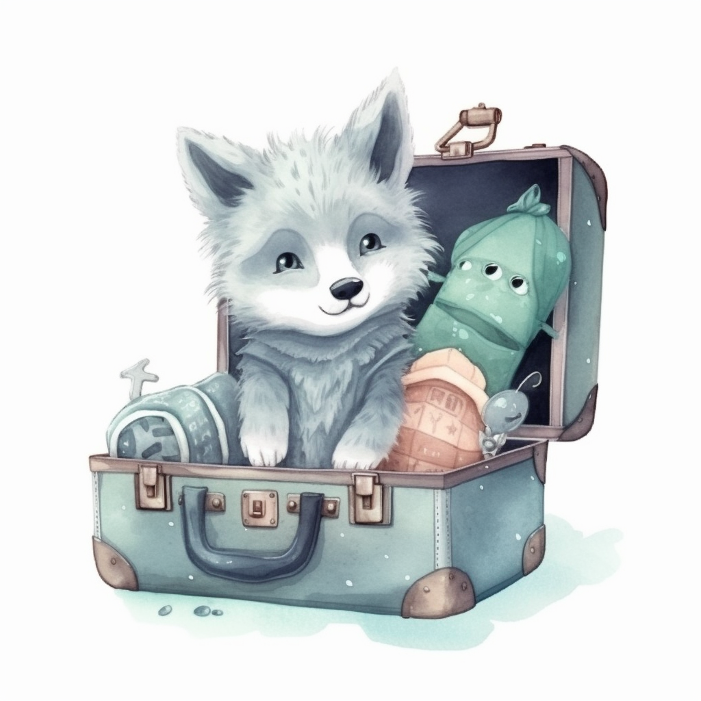 cute suitcase cliparts