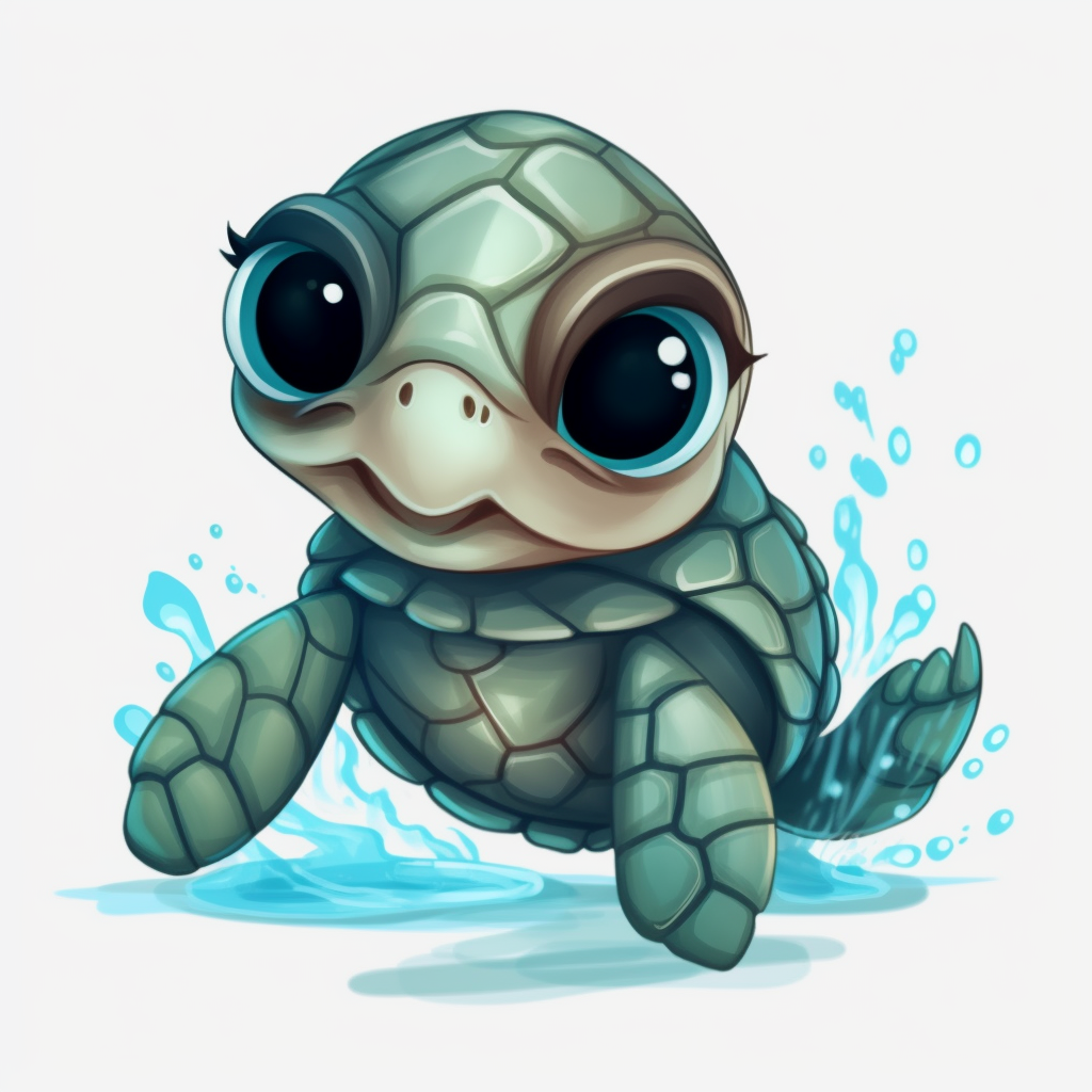 baby turtle clipart