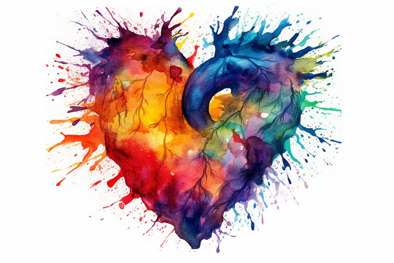 intertwined hearts cliparts