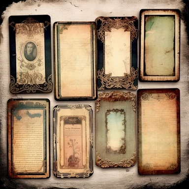 Vintage Photo Album Frames instant download ephemera, printable, digital collage, diary/junk journal, altered art, mixed media, clipart