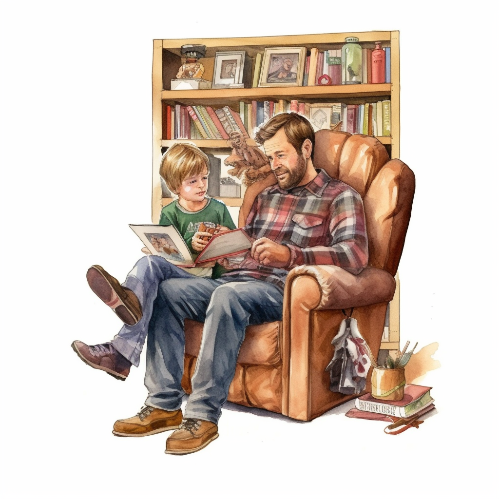father son clipart