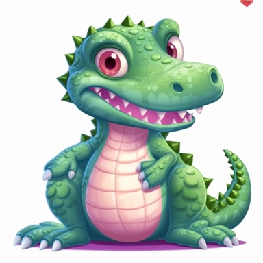 Baby Alligator Clipart