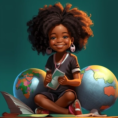 full figure children book illustration style, smiling, cartoon marvel comic book black sisters baby girl 5 years old, anime, beautiful cartoony 3D animation cartoon baby girl happy,smiling,dark black African-American, with wavy long tresses-jacket in the style of realistic color, palette, sitting on the world globe,studio portrait, bold curves, Crisp and clean look style full body,on white background, clipart