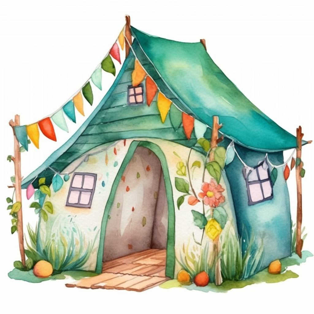 camping tent clipart