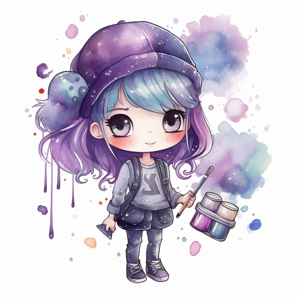 funny purple cliparts