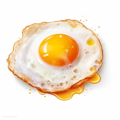 Fried egg, clipart