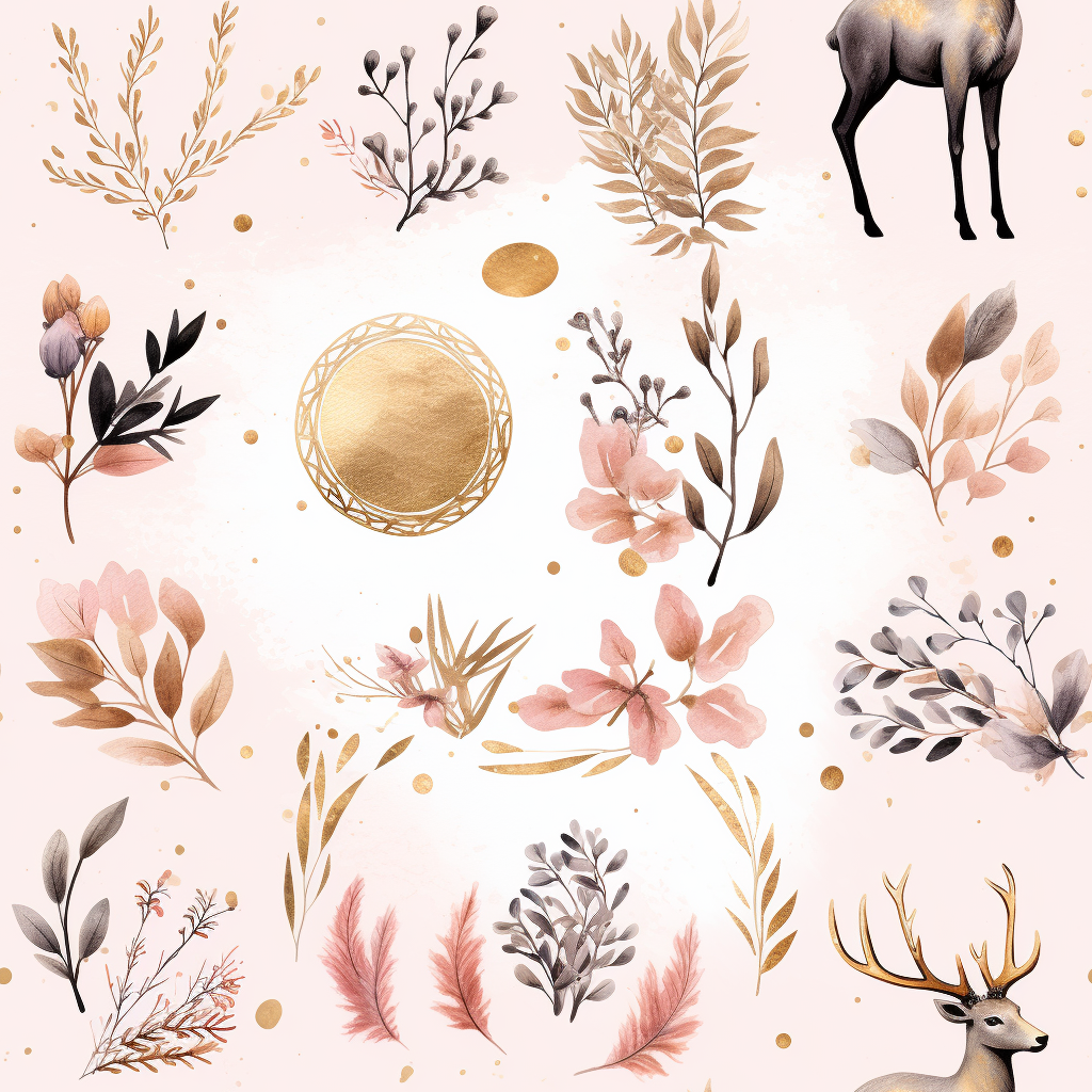 gold swirl cliparts