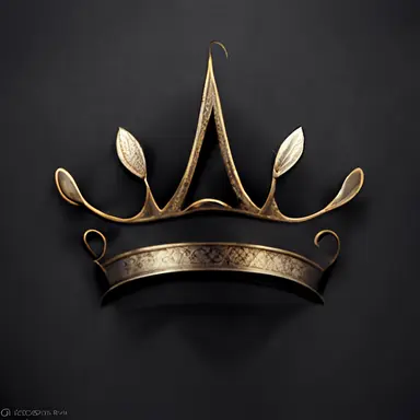 crown clipart logo, ornament , luxury, hyperdetailed calligraphic around