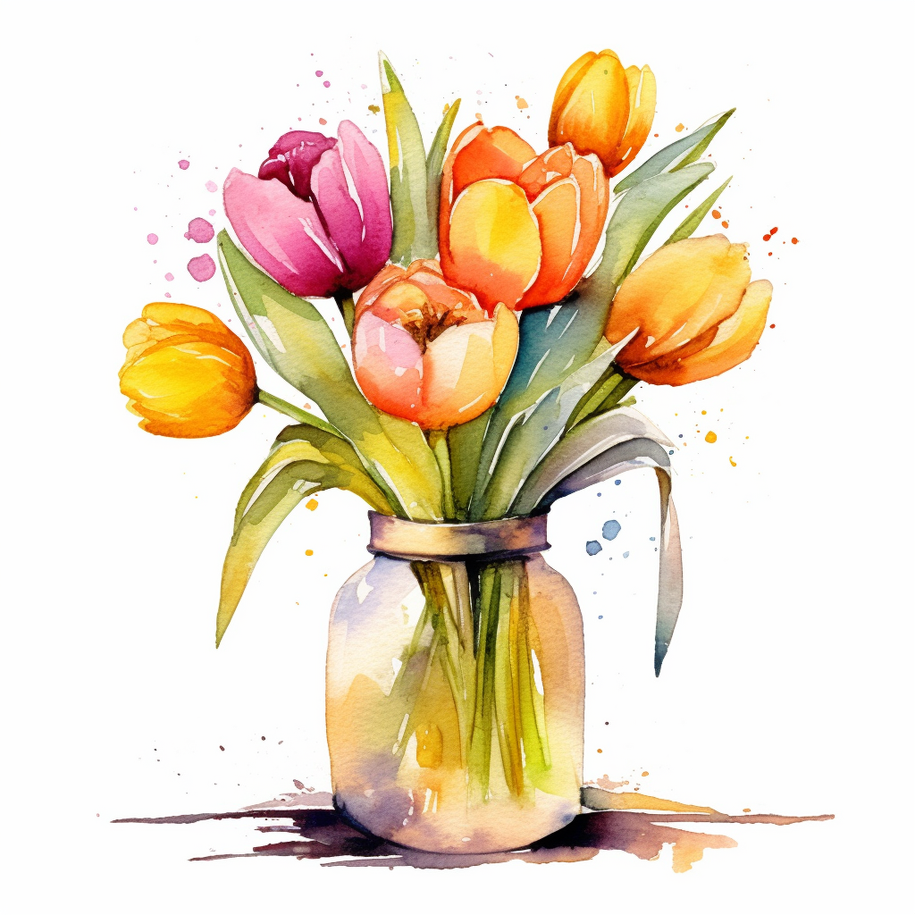 cliparts tulip bouquet