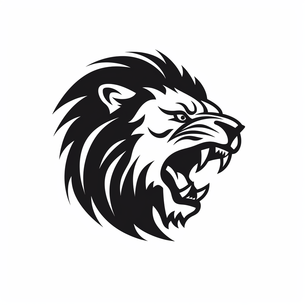 lions silhouette cliparts
