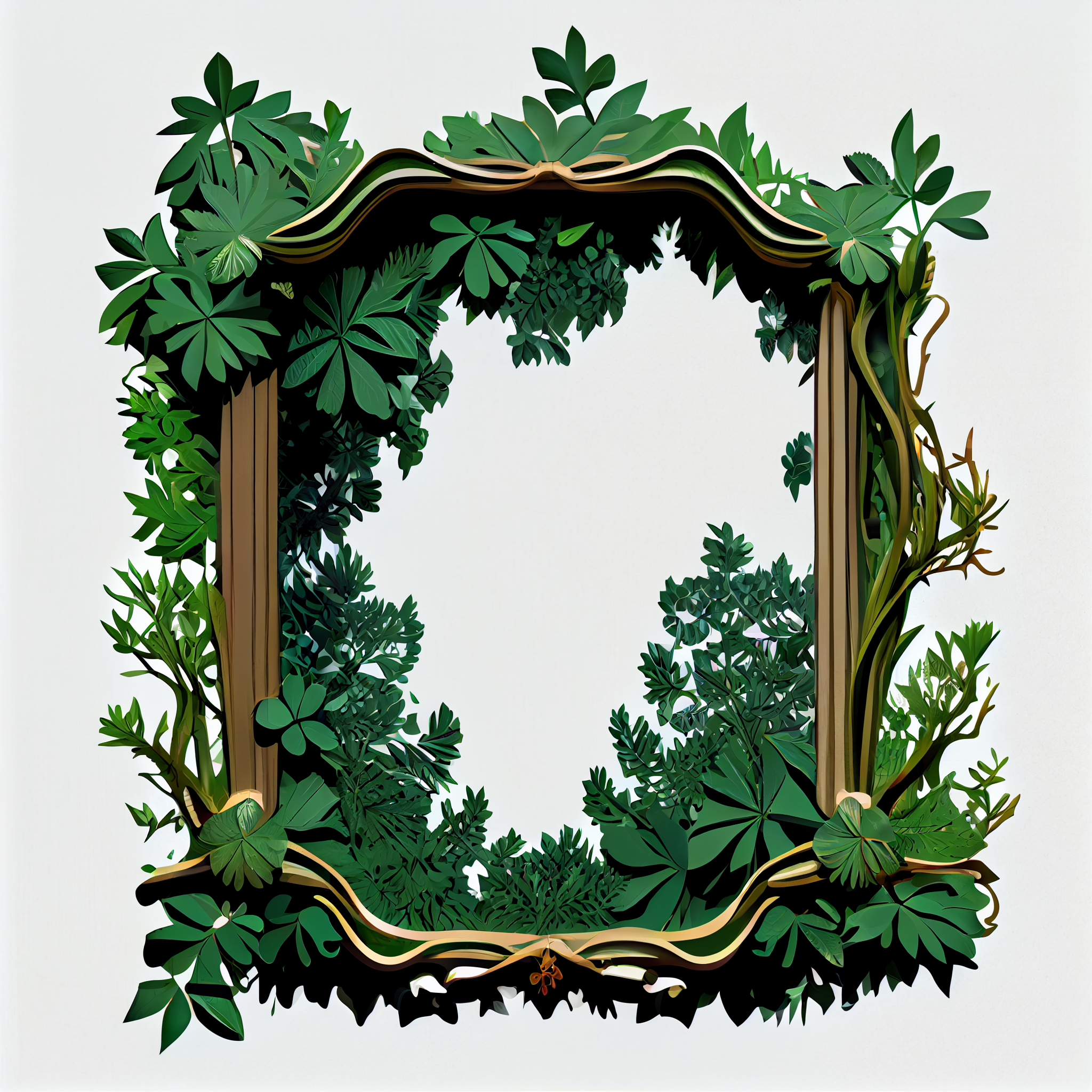 forest frame cliparts