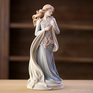 Seraphina Everwood is an enigmatic and ethereal figure, exuding an aura of mystery and elegance. She possesses a timeless beauty that captivates all those who encounter her. Seraphina stands at an average height, with a slender and graceful frame that hints at her fluid movements. Her porcelain complexion seems to glow softly, lending an otherworldly quality to her appearance. Her long, flowing hair cascades down in lustrous waves of vibrant, iridescent hues that shift from deep midnight blue to
